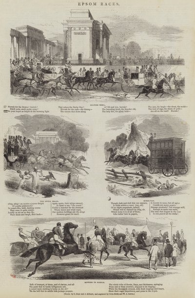 Epsom Races door English School