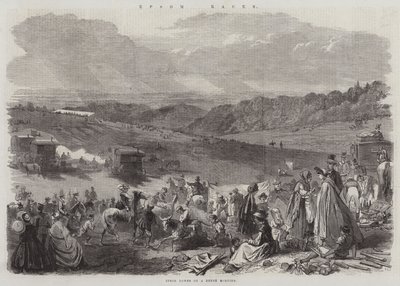 Epsom Races (gravure) door English School