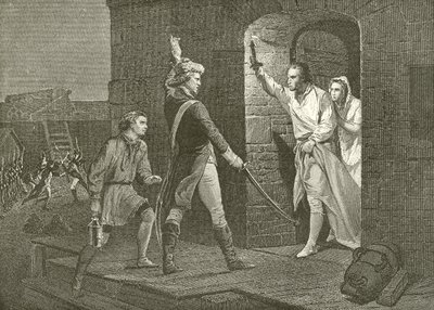Ethan Allen bij Ticonderoga door English School
