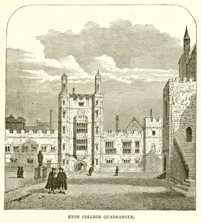Eton College binnenplaats door English School