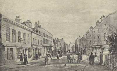 Eton High Street, 1844 (gravure) door English School
