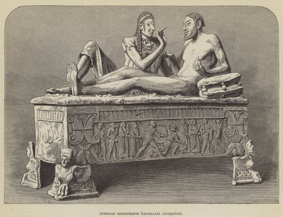 Etruskische sarcofaag, Castellani-collectie door English School