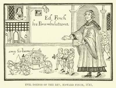 Kwaadaardige daden van de eerwaarde Edward Finch, 1641 door English School