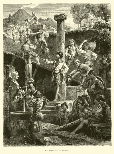 Opgravingen in Pompeii door English School