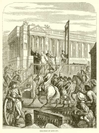 Executie van Lodewijk XVI door English School
