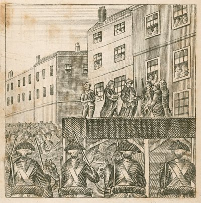 Executie van de rebellenheren op Tower Hill, Londen door English School