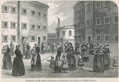 Oefenen in Tothill Fields Prison door English School