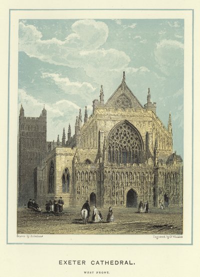 Exeter Kathedraal, westfront door English School