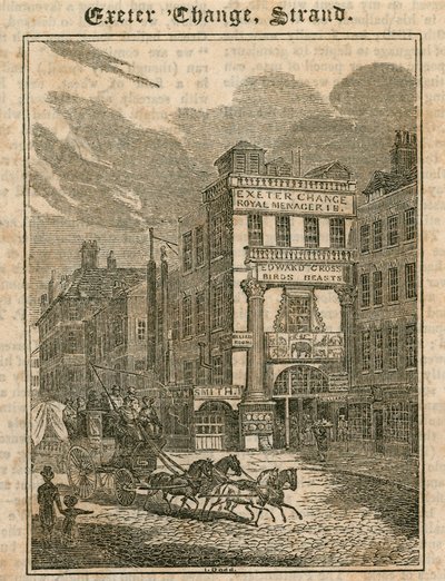 Exeter Change, The Strand, Londen door English School