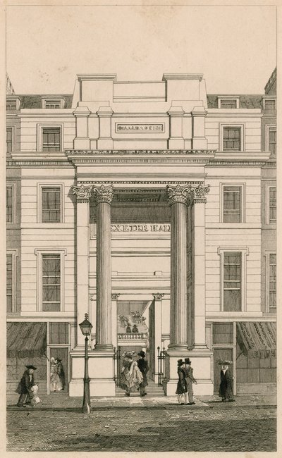 Exeter Hall, Strand, Londen door English School
