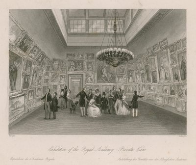 Tentoonstelling van de Royal Academy - privébezichtiging door English School
