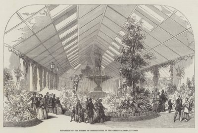Tentoonstelling van de Horticulture Society, in de Champs Elysees, in Parijs door English School