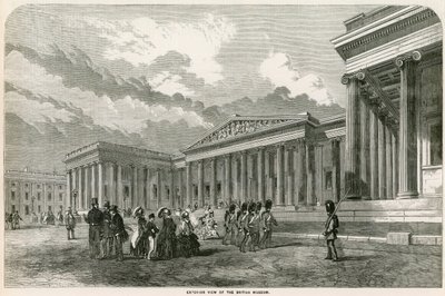 Exterieur van het British Museum door English School