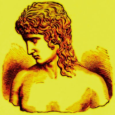 Extreem van etnische divergentie - Hoogste type - I: Eros van Praxiteles, illustratie uit Met de Mensen van de Wereld door John Clark Ridpath, gepubliceerd 1912 door English School