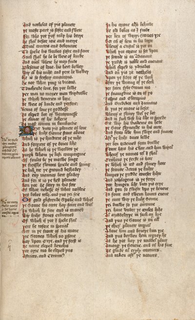 F151r uit Ms New Coll 266, De confessio amantis door John Gower door English School