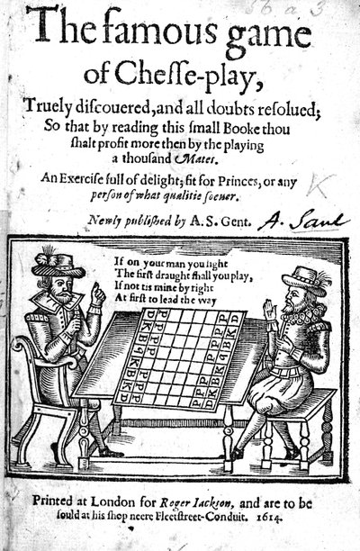 Beroemde schaakpartij, 1614 door English School