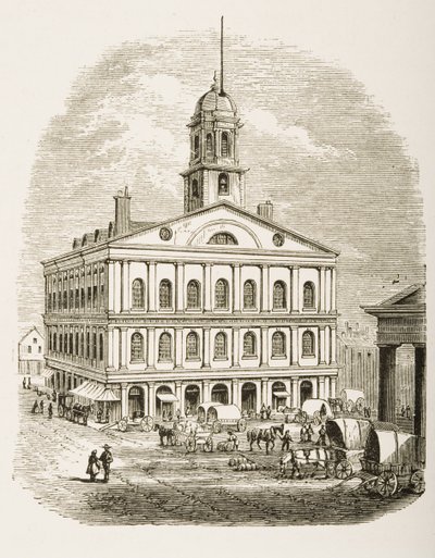 Faneuil Hall, Boston, c.1870, uit 