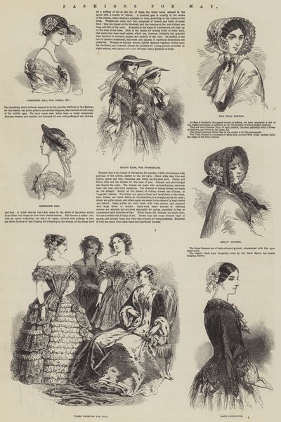 Mode voor mei (gravure) door English School