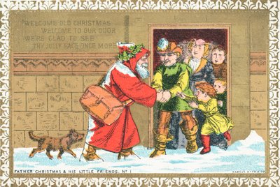 Kerstman en Zijn Kleine Vrienden Nr. 1, Kerstkaart door English School