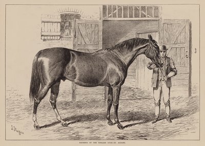 Vaders van de Engelse stoeterij, St Albans (gravure) door English School