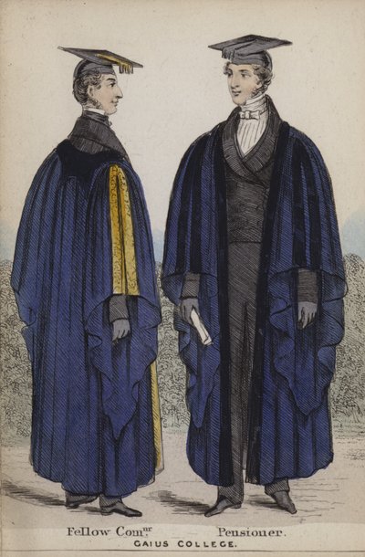 Fellow Commoner, Pensionaris, Gaius College door English School