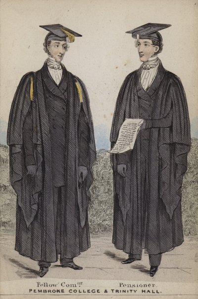 Fellow Commoner, Pensionaris, Pembroke College en Trinity Hall door English School