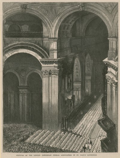 Festival van de London Gregorian Choral Association in St Paul