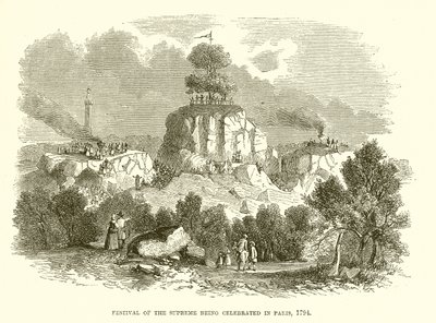 Festival van het Opperwezen gevierd in Parijs, 1794 door English School