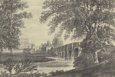 Vijftien-bogenbrug, 1818 door English School