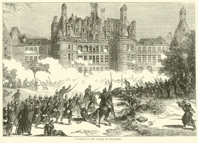 Gevechten bij het kasteel van Chambord, december 1870 door English School