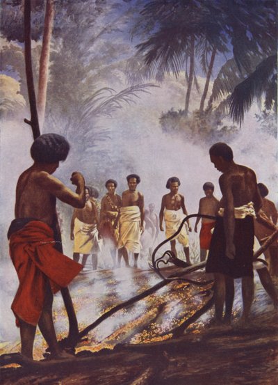 Vuurwandelen in Fiji door English School