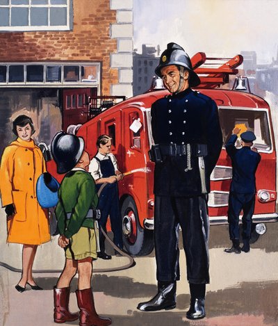 Brandweerman door English School