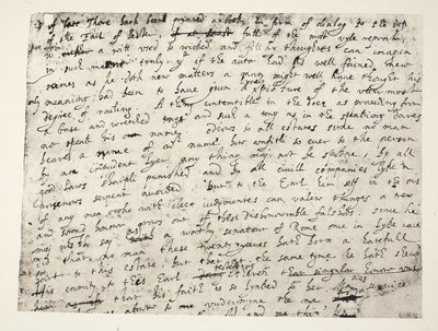 Eerste halve pagina van Sir Philip Sidneys verdediging van de Graaf van Leicester door English School