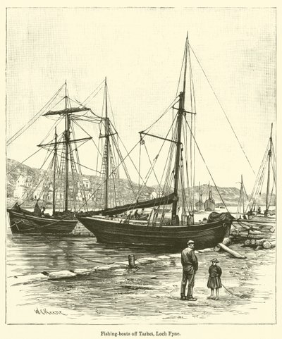Vissersboten bij Tarbet, Loch Fyne door English School