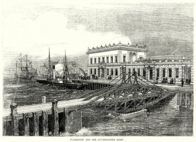 Folkestone en de Zuidoostkust (gravure) door English School