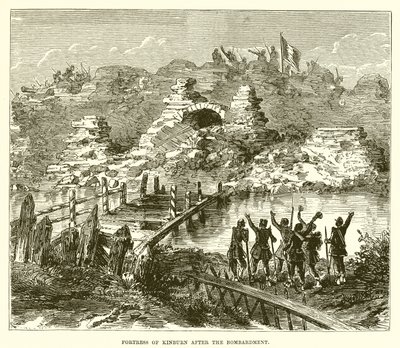 Fort Kinburn na het bombardement door English School