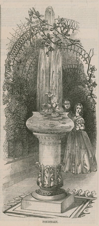 Fontein op een tentoonstelling van nuttige kunsten door English School