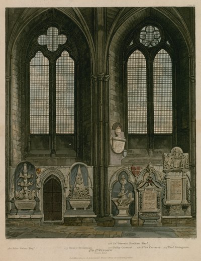 Vierde en vijfde raam, Noordelijke Zijbeuk, Westminster Abbey, Londen door English School