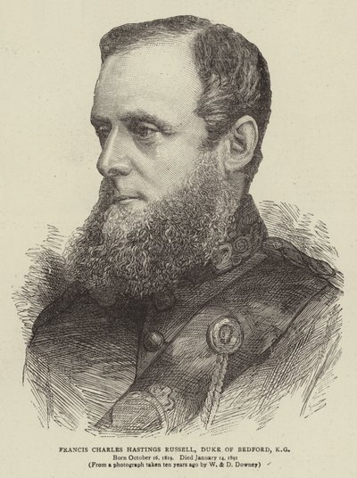 Francis Charles Hastings Russell, hertog van Bedford, KG door English School