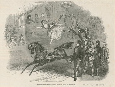 Franconi in Drury Lane - Mddle Palmyre Anato in de cirkel door English School