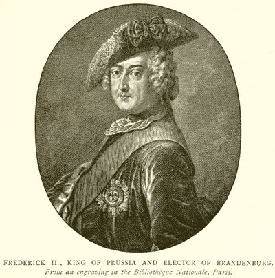 Frederik II, koning van Pruisen en keurvorst van Brandenburg door English School