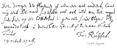 Fredk Ruysch door English School
