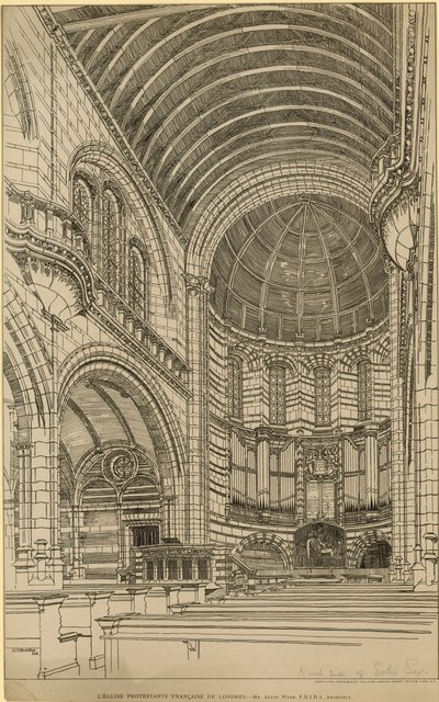 Franse Protestantse Kerk van Londen door English School