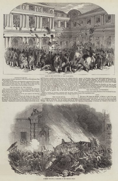Franse Revolutie van 1848 door English School