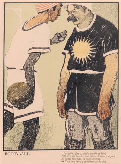 Franse lithografie met Kipling-citaat door English School