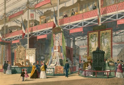 Franse sectie van De Grote Tentoonstelling van 1851 door English School