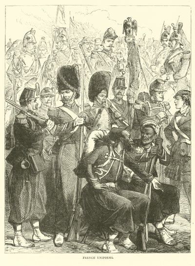 Franse uniformen, september 1870 door English School