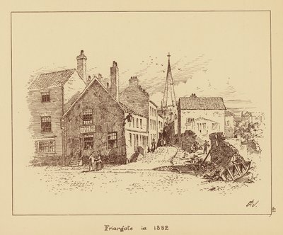 Friargate in 1882 door English School