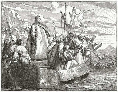 Friedrich steekt over naar Klein-Azië, 1882 door English School