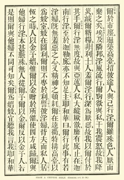 Uit een Chinese Bijbel door English School